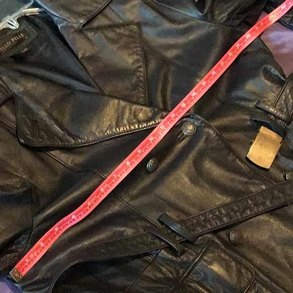 Otello Pelle Black Leather Jacket - Picture 8 of 8